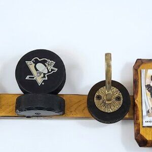 2007-08 Sidney Crosby Pittsburgh Penguins Hockey Stick Rack - Removable Cards